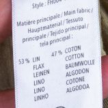 Blouson court boutonné col mao lin/coton Femme NEW MAN marque pas cher prix dégriffés destockage