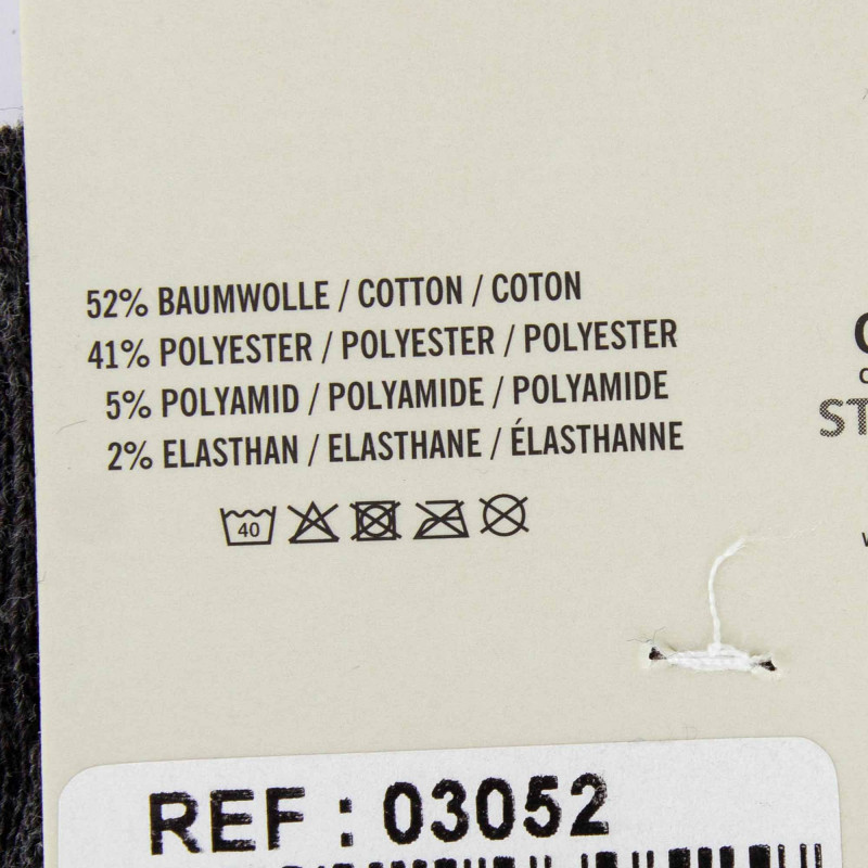 Chaussettes hautes unies Oeko-tex Homme CERRUTI marque pas cher prix dégriffés destockage