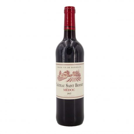 Vin rouge AOC Médoc 75CL 2017 CHATEAU SAINT BONNET marque pas cher prix dégriffés destockage