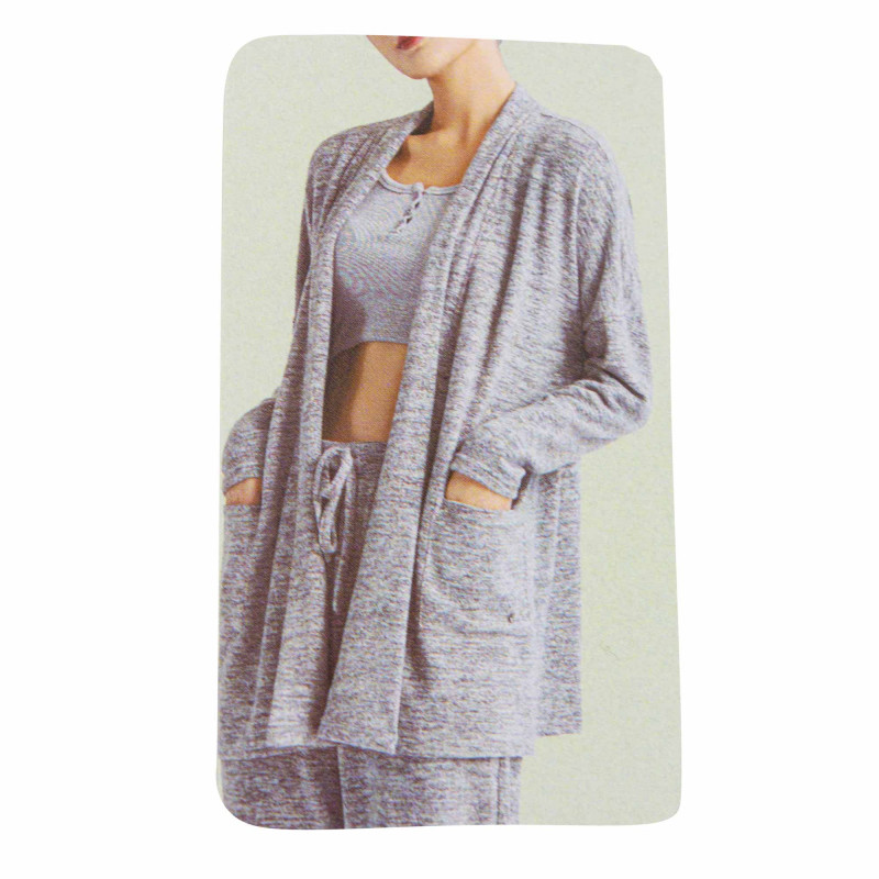 Veste de pyjama lulu-femme-lounge-003 Femme LULU CASTAGNETTE marque pas cher prix dégriffés destockage