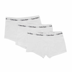 Lot de 3 boxers unis coton stretch homme CALVIN KLEIN marque pas cher prix dégriffés destockage