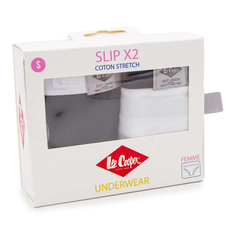 Lot de 2 culottes confortable siana Femme LEE COOPER marque pas cher prix dégriffés destockage Lot de 2 culottes confortable siana Femme LEE COOPER marque pas cher prix dégriffés destockage