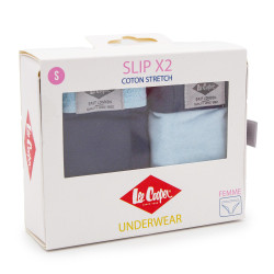 Lot de 2 culottes confortable siana Femme LEE COOPER marque pas cher prix dégriffés destockage Lot de 2 culottes confortable siana Femme LEE COOPER marque pas cher prix dégriffés destockage