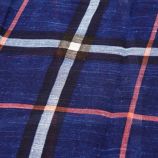 Foulard motif tartan coton 90x180 cm Femme MANOUKIAN marque pas cher prix dégriffés destockage