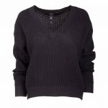 Pull col V maille ajourée manches longues Femme VERO MODA