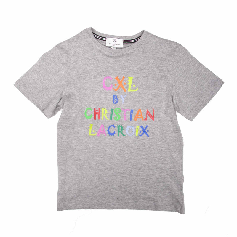 Tee shirt en coton manches courtes Enfant CXL BY CHRISTIAN LACROIX marque pas cher prix dégriffés destockage