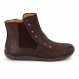 Bottines en cuir Femme KICKERS marque pas cher prix dégriffés destockage