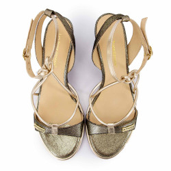 Sandales à talons bride irisée Lilonbuc Femme LES TROPEZIENNES PAR M.BELARBI marque pas cher prix dégriffés destockage