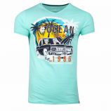 Tee shirt col V imprimé Ocean Riders Melrose Homme BLAGGIO