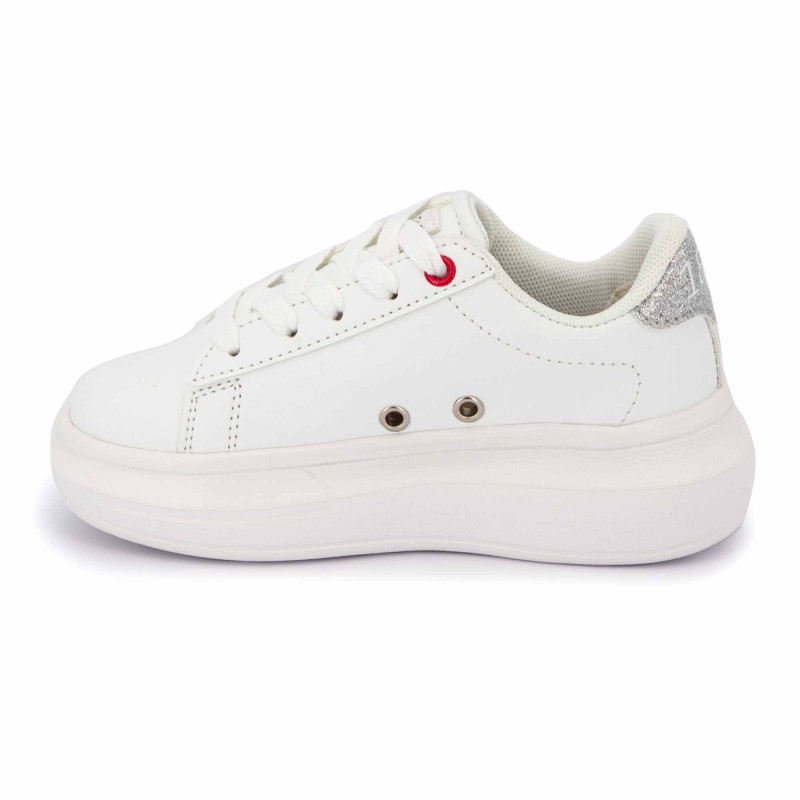 Baskets blanc argent helis 004kEnfant US POLO