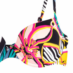 Haut de maillot de bain balconnet imprimé Femme CHERRY BEACH marque pas cher prix dégriffés destockage Haut de maillot de bain balconnet imprimé Femme CHERRY BEACH marque pas cher prix dégriffés destockage