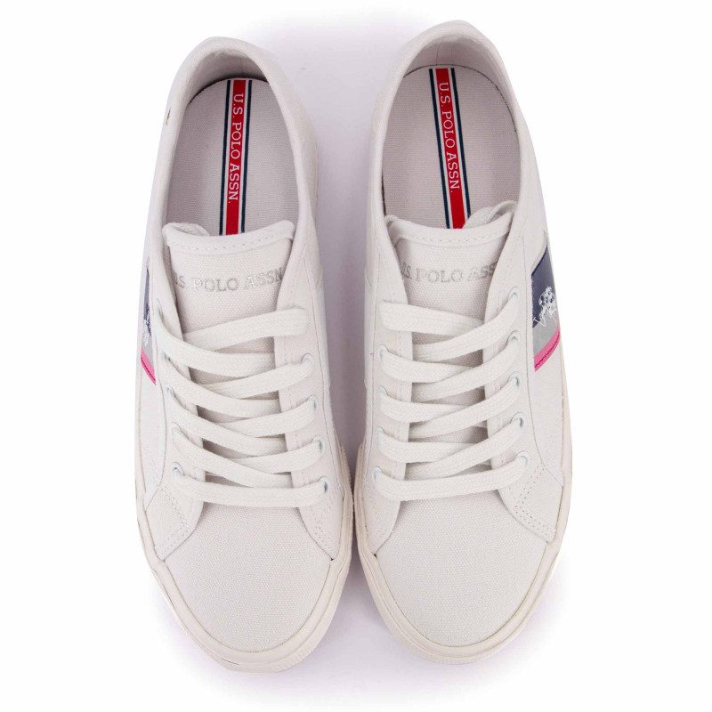Basket blanc mare w004w / db t35 au 40 Femme US POLO marque pas cher prix dégriffés destockage