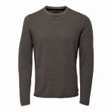 Pull col rond maille côtelée coton Homme ONLY AND SONS