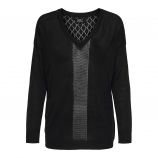 Pullover manches longues col V maille fine Femme ONLY
