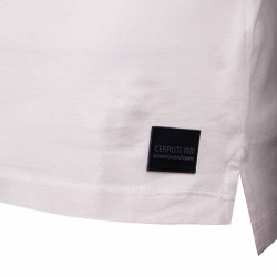 Polo manches courtes coton doux bande logo épaule ballabile Homme CERRUTI marque pas cher prix dégriffés destockage