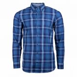 Chemise à carreaux manches longues Homme TOMMY HILFIGER marque pas cher prix dégriffés destockage