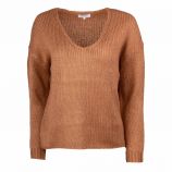 Pull manches longues col V grosse maille Femme ONLY
