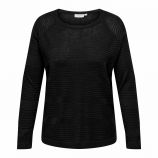 Pull manches longues rayures ton sur ton en relief ONLY CARMAKOMA