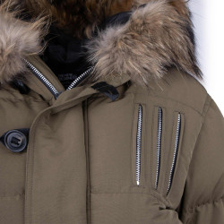 Doudoune matelassée à capuche fausse fourrure Femme THE NEW DESIGNERS marque pas cher prix dégriffés destockage Doudoune matelassée à capuche fausse fourrure Femme THE NEW DESIGNERS marque pas cher prix dégriffés destockage
