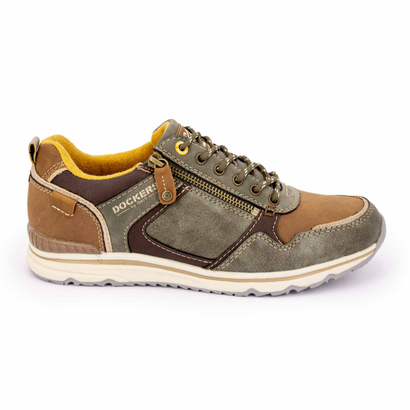 Baskets olive marron 42mo008-626843Homme DOCKERS BY GERLI