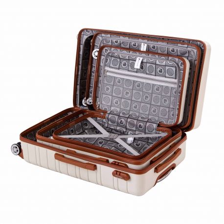 Valise cabine rigide 50x32x21cm Taille S Sirah PIERRE CARDIN marque pas cher prix dégriffés destockage