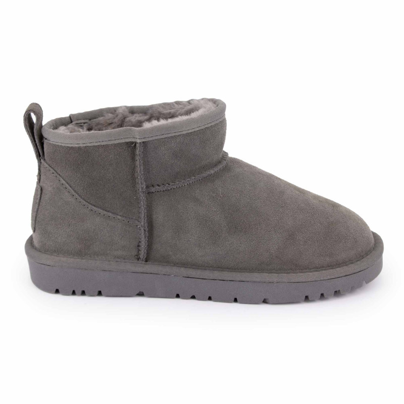 Bottines basses fourrées tige cuir doublées synthétique Femme KELARA marque pas cher prix dégriffés destockage