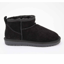 Bottines basses fourrées tige cuir doublées synthétique Femme KELARA marque pas cher prix dégriffés destockage