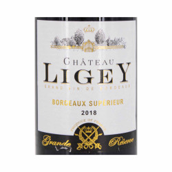vin rouge Aoc bordeaux supÉrieur 75cl 2018 chÂteau ligey marque pas cher prix dégriffés destockage