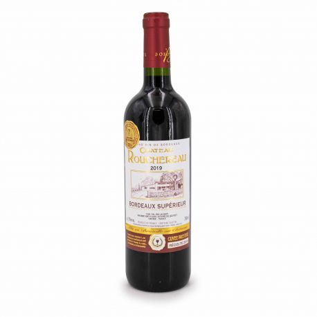 vin rouge Aoc bordeaux supérieur 75cl 2019 chÂteau rouchereau cuvÉe prestige mÉdaille bronze marque pas cher prix dégriffés d...