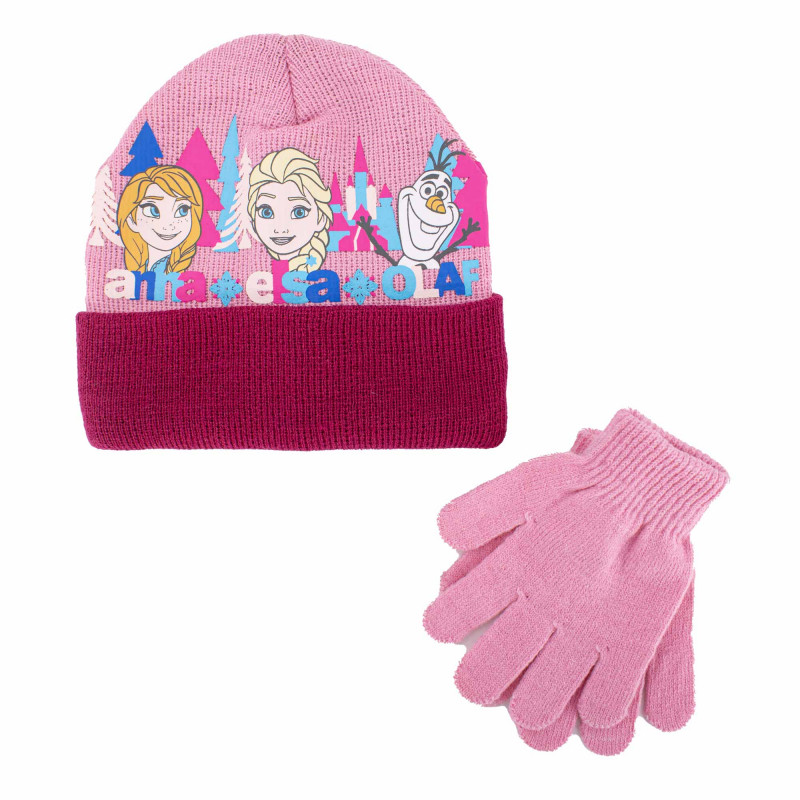 Ensemble 2pcs bonnet + gant la reine des neiges Enfant DISNEY
