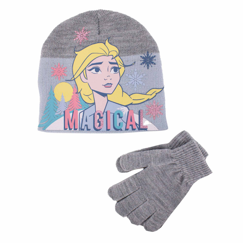 Ensemble 2pcs bonnet + gant la reine des neiges Enfant DISNEY