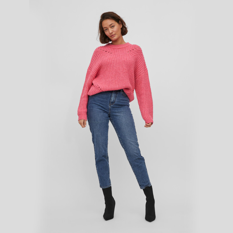pull over-size manches ballons col rond femme vila
