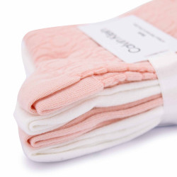 Chaussette lot x4 rose/blanc Femme CALVIN KLEIN marque pas cher prix dégriffés destockage