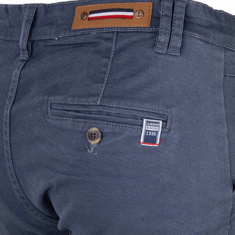 Pantalon chino imprimé coton stretch tamar Homme BLAGGIO marque pas cher prix dégriffés destockage Pantalon chino imprimé coton stretch tamar Homme BLAGGIO marque pas cher prix dégriffés destockage