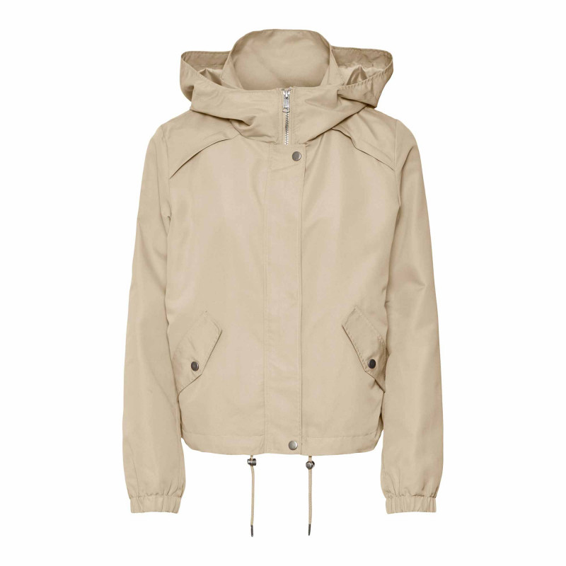 Veste toile fine courte zoa irish cream Femme VERO MODA marque pas cher prix dégriffés destockage