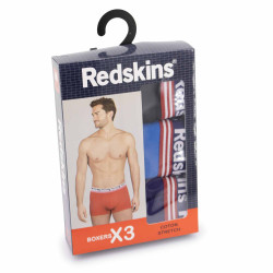 Pack de 3 boxers 3 couleurs coton doux stretch orion Homme REDSKINS marque pas cher prix dégriffés destockage Pack de 3 boxers 3 couleurs coton doux stretch orion Homme REDSKINS marque pas cher prix dégriffés destockage