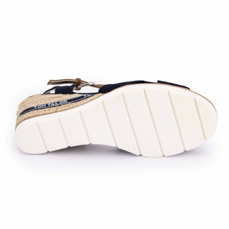 Sandale compensee navy 5390407 t36-41 Femme TOM TAILOR