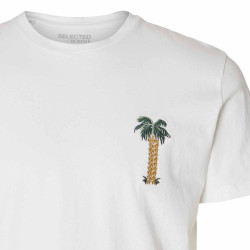 Tee shirt manches courtes col rond coton bio imprimé Homme SELECTED marque pas cher prix dégriffés destockage Tee shirt manches courtes col rond coton bio imprimé Homme SELECTED marque pas cher prix dégriffés destockage