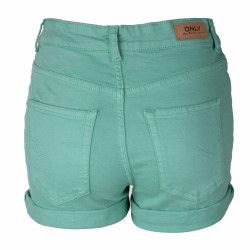 Short moulant taille haute boutons revers 5 poches Femme ONLY marque pas cher prix dégriffés destockage