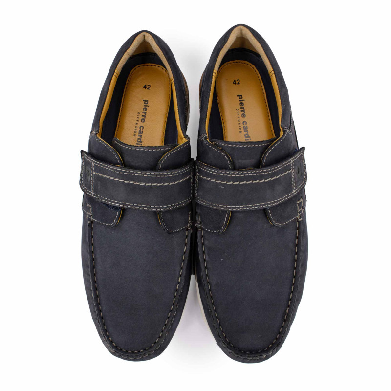Mocassin newportcar-ss23-17 cuir jeans denim / tex navy t40-46 Homme PIERRE CARDIN Mocassin newportcar-ss23-17 cuir jeans denim / tex navy t40-46 Homme PIERRE CARDIN