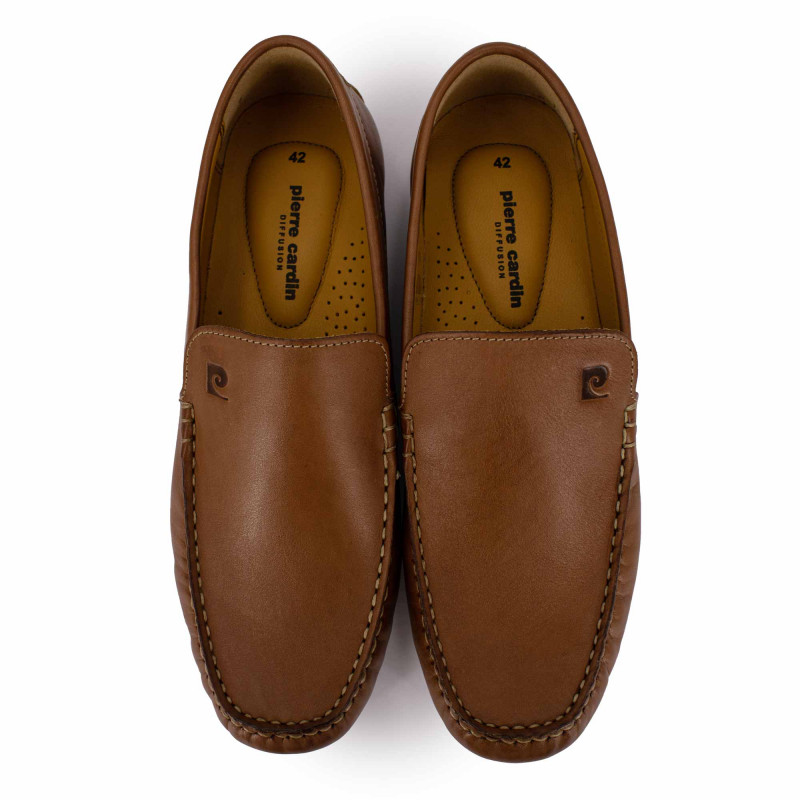 Mocassin carloscar-ss23-03 cuir tan / canvas tan t40-46 Homme PIERRE CARDIN Mocassin carloscar-ss23-03 cuir tan / canvas tan t40-46 Homme PIERRE CARDIN