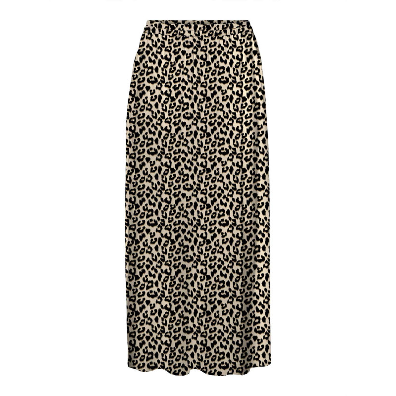 Jupe longue fluide imprimé léopard élastique poches Femme VERO MODA marque pas cher prix dégriffés destockage