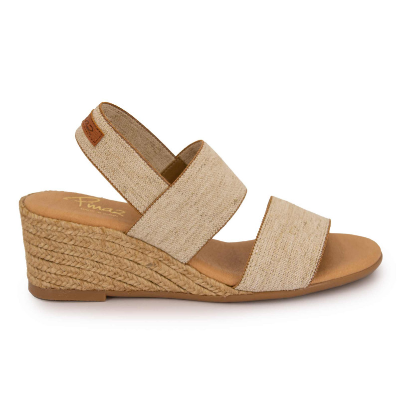 Sandale elastico lino 531/5 t36/41 Femme PINAZ marque pas cher prix dégriffés destockage