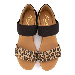 Sandale ante/leopardo noir 321 ao t36/41 Femme PINAZ marque pas cher prix dégriffés destockage Sandale ante/leopardo noir 321 ao t36/41 Femme PINAZ marque pas cher prix dégriffés destockage