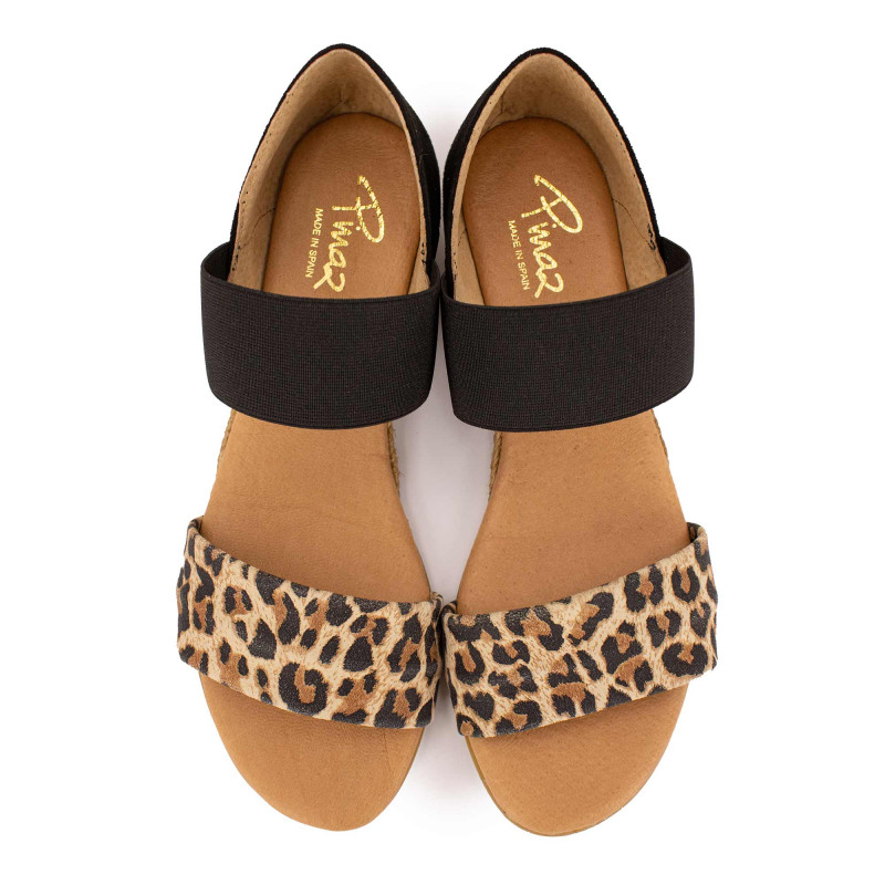 Sandale ante/leopardo noir 321 ao t36/41 Femme PINAZ marque pas cher prix dégriffés destockage Sandale ante/leopardo noir 321 ao t36/41 Femme PINAZ marque pas cher prix dégriffés destockage