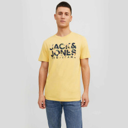 Tee shirt manches courtes col rond slogan coton Homme JACK & JONES à