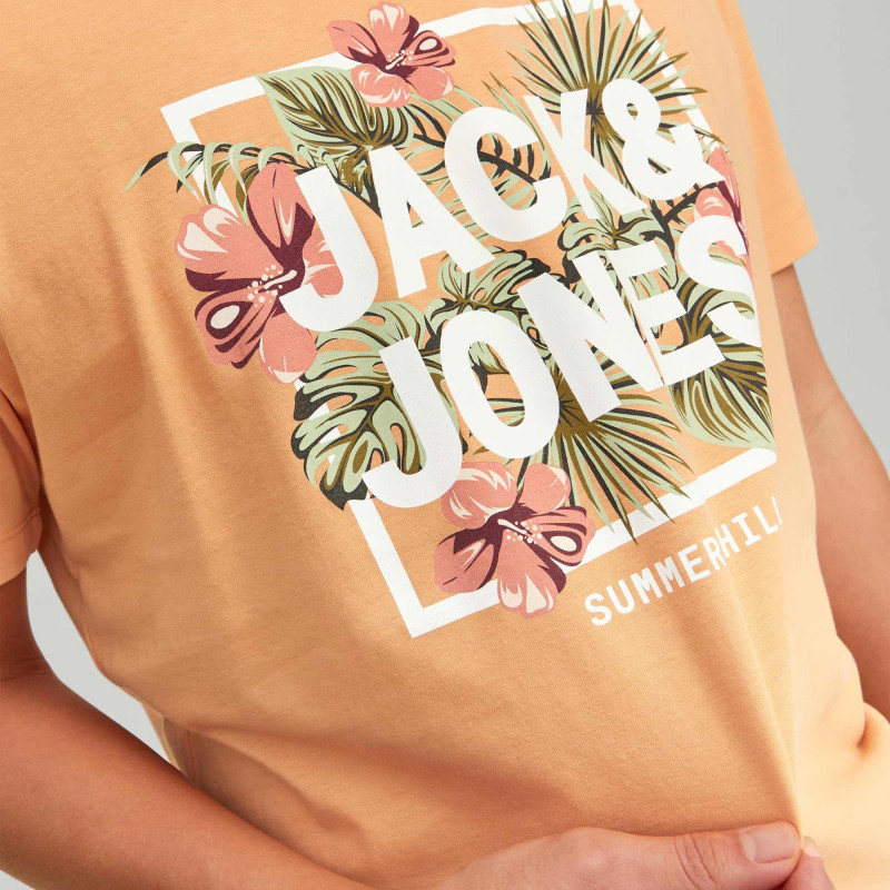 T-shirt Blanc Homme Jack & Jones Chest | Espace des Marques
