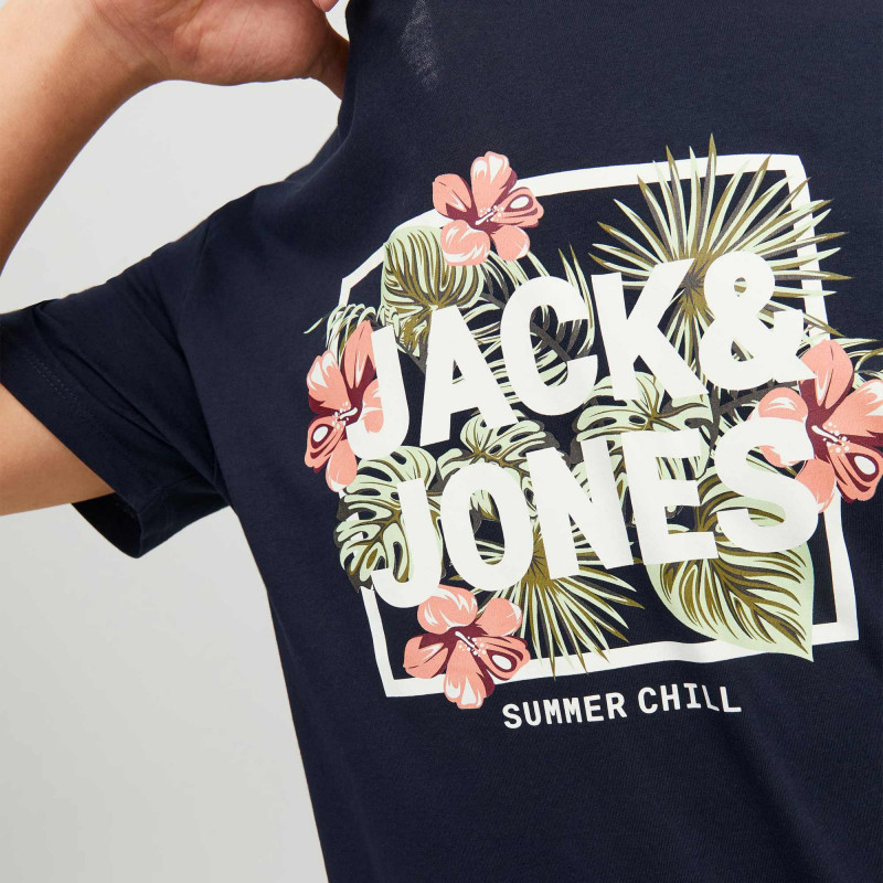 T-Shirt bleu foncé homme Jack & Jones Jcoshaun | Espace des Marques