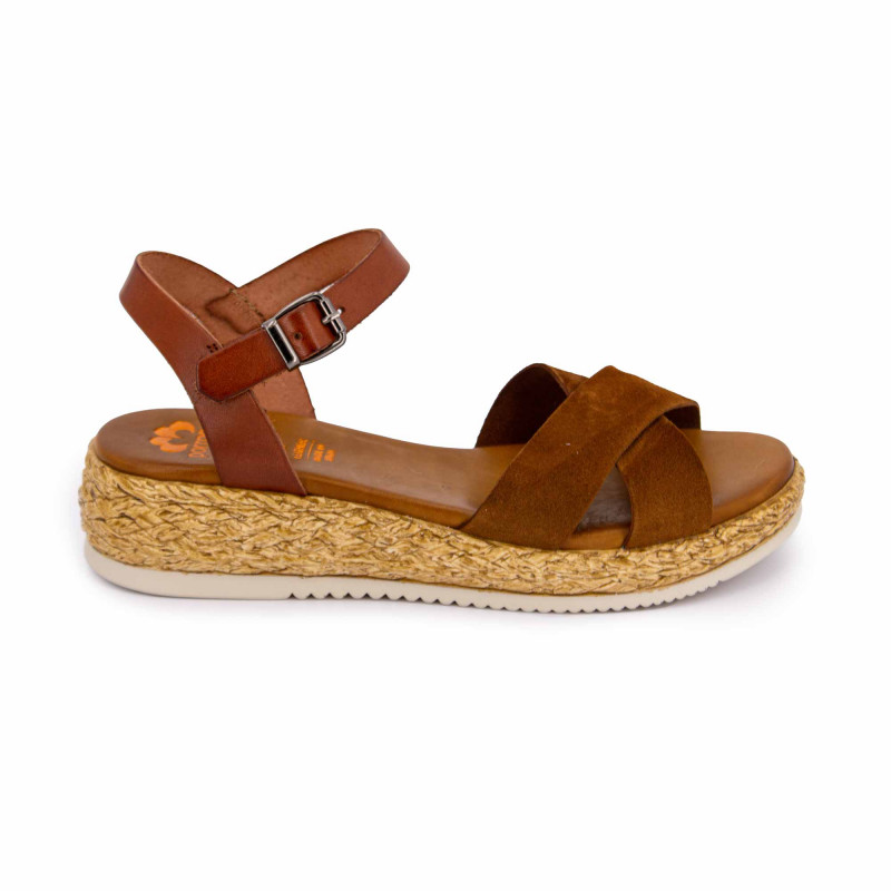 Sandales cuero fi2880 t36-41 Femme PORRONET marque pas cher prix dégriffés destockage