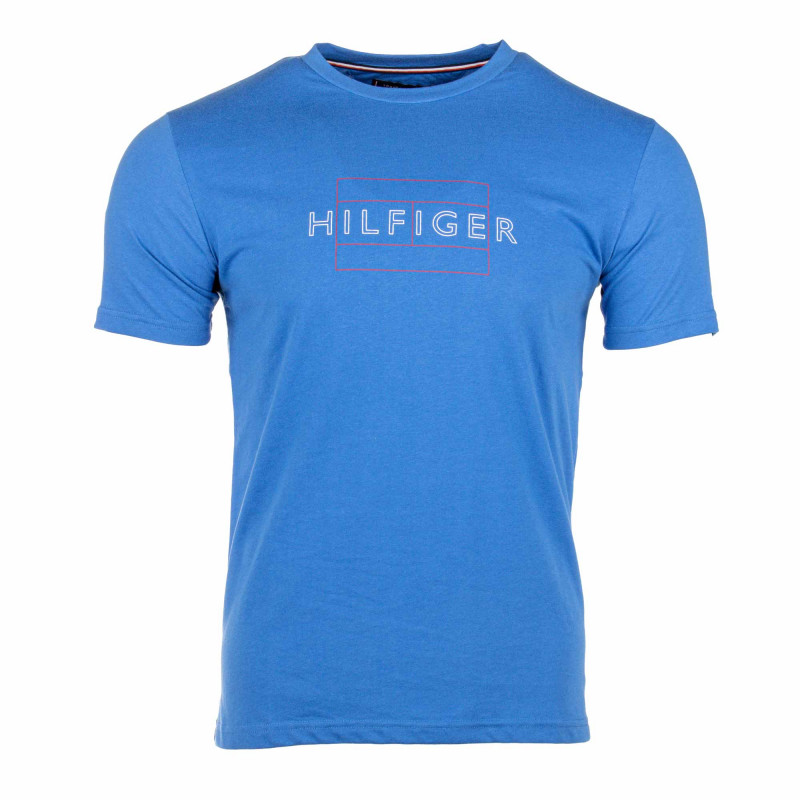 Tee shirt avec logo col rond Homme TOMMY HILFIGER marque pas cher prix dégriffés destockage